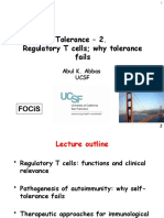 Tolerance - 2. Regulatory T Cells Why Tolerance Fails: Abul K. Abbas Ucsf