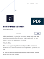 Senior Data Scientist - Galileo - Built in NYC