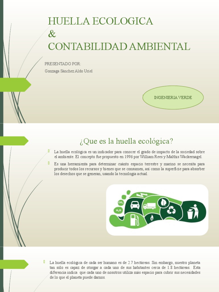Huella Ecologica | PDF | Residuos | Contabilidad