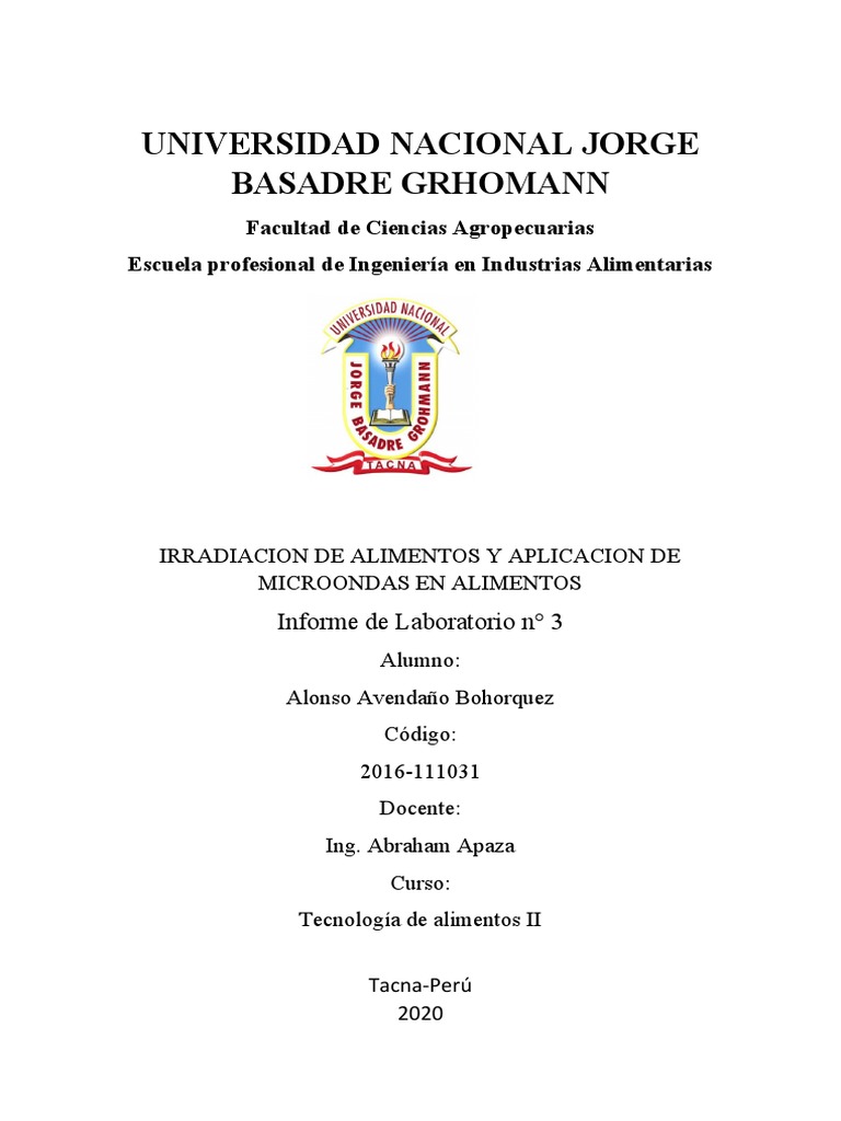 Irradiación de Alimentos: Beneficios y Aplicaciones | PDF | Alimentos ...
