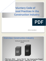 PCAB Voluntary Code of Good Practices in the Construction Industry