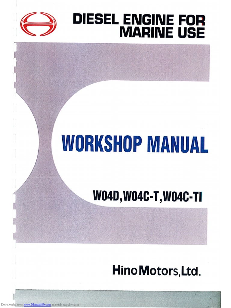 Hino W04D Engine Specifications Guide | PDF | Toyota | Product ...