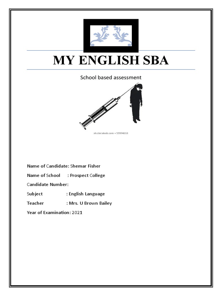My English Sba | PDF | Adolescence | Drug Rehabilitation