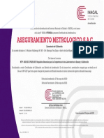 ASEGURAMIENTO METROLOGICO Certificado Acreditación -LC-045