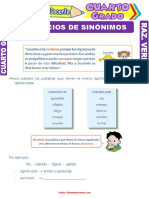 Ejercicios-de-Sinónimos-para-Cuarto-Grado-de-Primaria