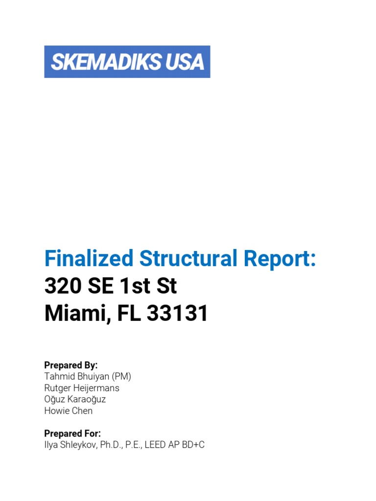 Structural Report for Engineers | PDF | Beam (Structure) | Fracture