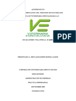 Plan de Mejoramiento en El Area Comercial en Los Procesos de Facturacion Electronica en Veterinaria Especializada S