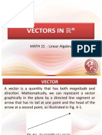 Lecture 8 VECTORS in R^n