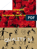 A Perspective On Institutional Quality Assurance