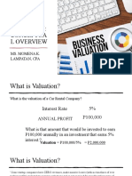 Conceptual Overview To Valuation