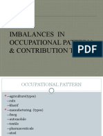 Imbalances in Occupational Pattern & Contribution To GDP