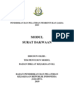 Modul Surat Dakwaan: Pendidikan Dan Pelatihan Pembentukan Jaksa 2019