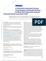 Early Versus Late Preventive Ileostomy Closure.21