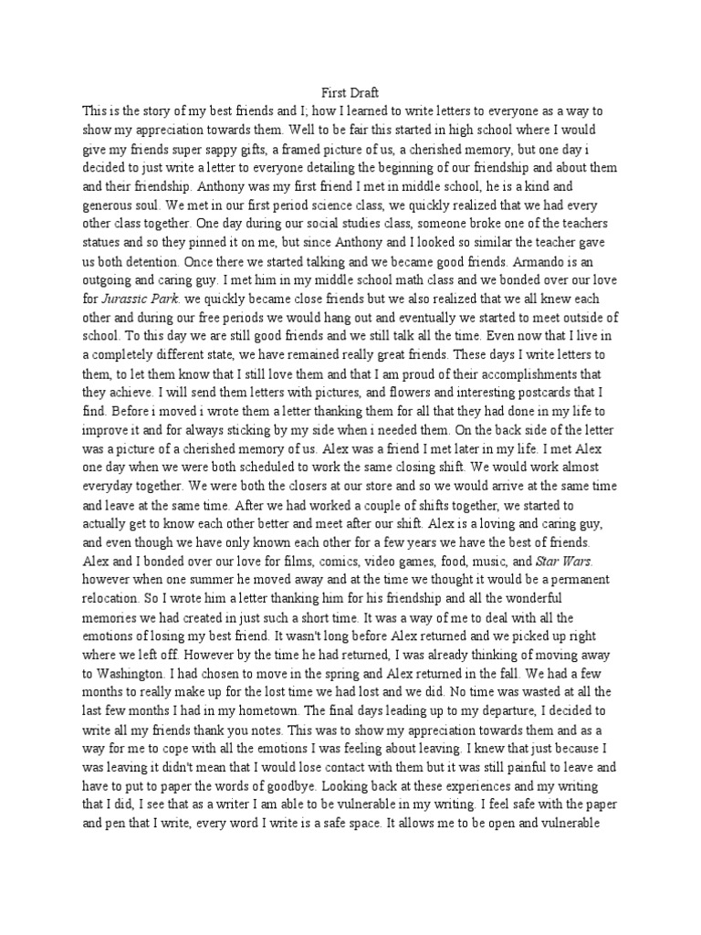 Writing Project One 1 | PDF | Writers