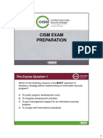 Cism Exam Preparation: Pre-Course Question 1