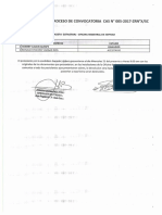 Cusco Tercera Convocatoria CAS 005-2017 Resultado Final 