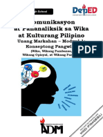 W1 - SHS Copy of Filipino11 - q1 - Mod1 - Konseptongpangwika1 - v5