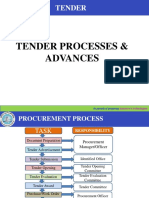Tender Process and Advances