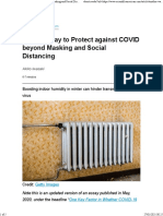 Another Way to Protect against COVID beyond Masking and Social Distancing