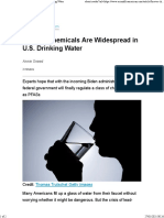 Forever Chemicals Are Widespread in U.S. Drinking Water