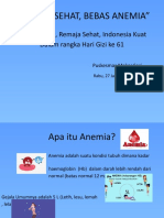 Remaja Sehat, Bebas Anemia