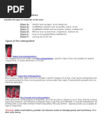 Types of Fire Extinguishers