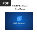 Aomei Backupper: User Manual