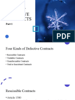 Kinds of Defective Contracts 1