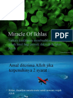 Miracle of Ikhlas
