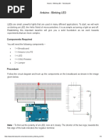 Arduino - Blinking LED - Tutorialspoint