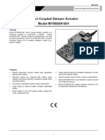 Direct Coupled Damper Actuator Model MY9050A1001: General