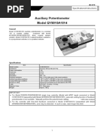 Auxiliary Potentiometer Model QY9010A1014: General