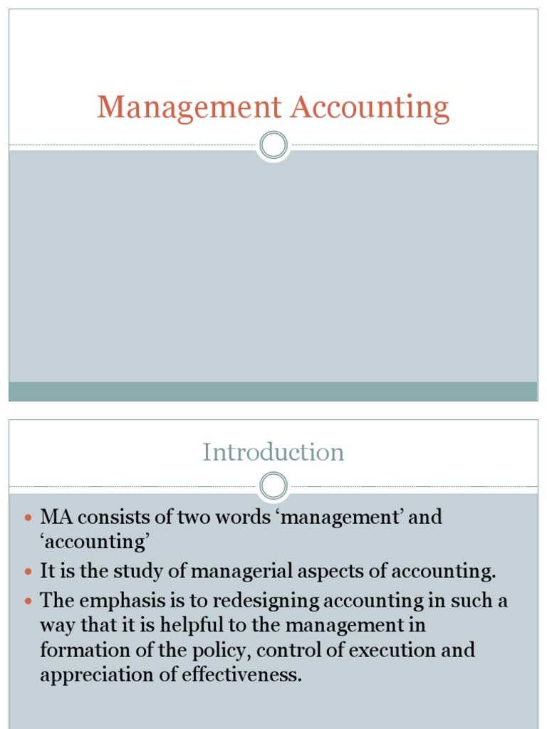 Module 1 | PDF | Management Accounting | Cost Accounting