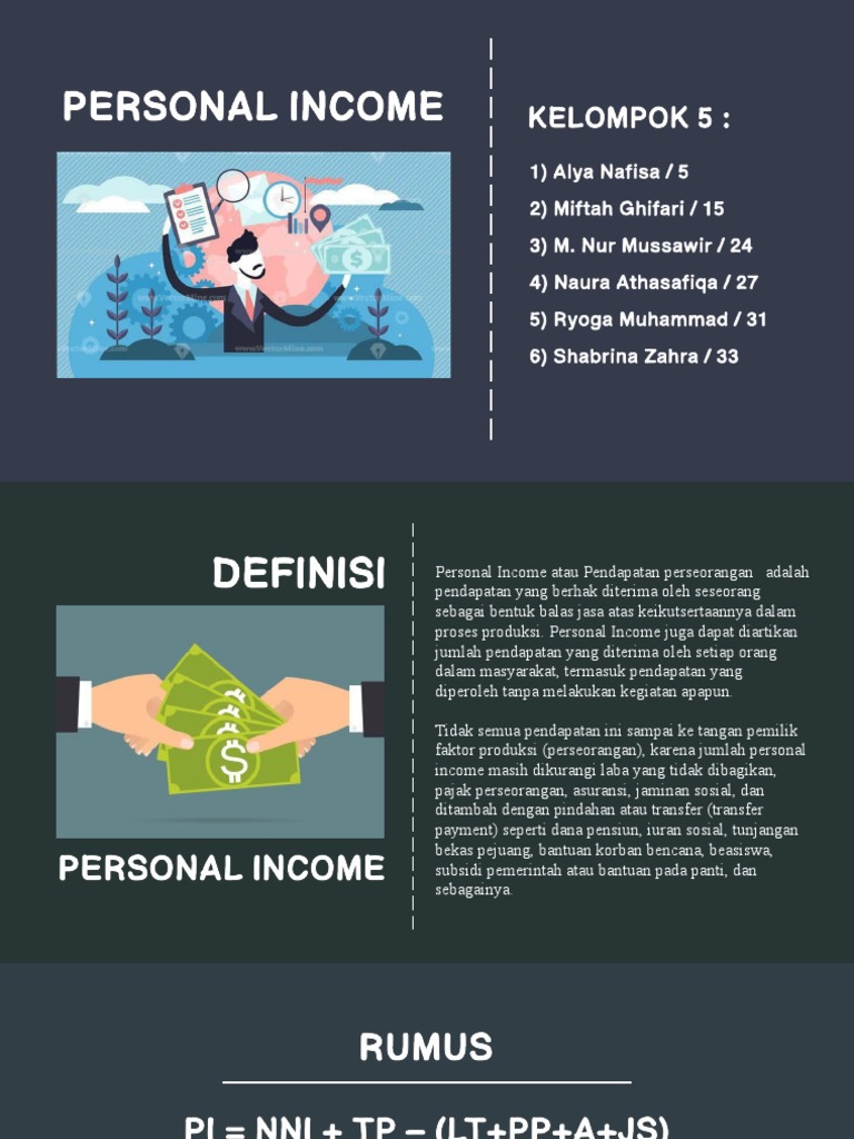 Pengertian dan Rumus Personal Income | PDF | Pengelolaan Keuangan ...
