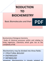 TO Biochemistry TO Biochemistry: Basic Biomolecules and Their Polymers Basic Biomolecules and Their Polymers