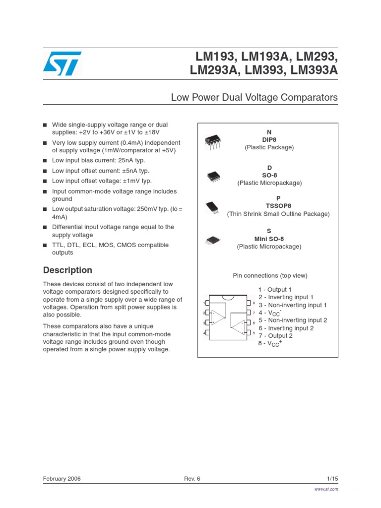 Datasheetlm 293 D | PDF