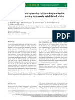 Control of Elymus Repens by Rhizome Fragmentation and Repeated Mowing in A Newly Established White Clover Sward