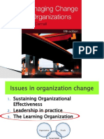 C12. Issues in Organization Change - The Learning Organization