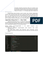 Merge Sort Dua Tabel