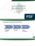 ANALISIS STATISTIKA DENGAN EXCEL