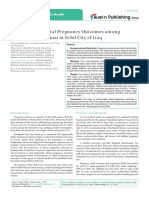 Unfavourable Foetal Pregnancy Outcomes Among Primigravida Women in Erbil City of Iraq