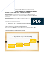 Responsibility Accounting Types and Goal Congruence