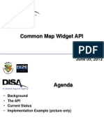 Common Map Widget API v13
