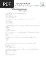 Ec8701 Antennas and Microwave Engg - 5 Units MCQ Questions