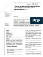 NBR EB 02157 - Cabo protegido para jampe provisório para trabalhos em redes aéreas energizadas até 15 kV