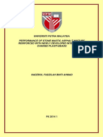 Performance of Stone Mastic Asphalt Mixture Reinforcem With Newly