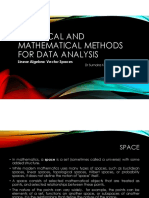 Statistical and Mathematical Methods for Data Analysis: Key Concepts in Vector Spaces and Linear Algebra (less than 40 chars
