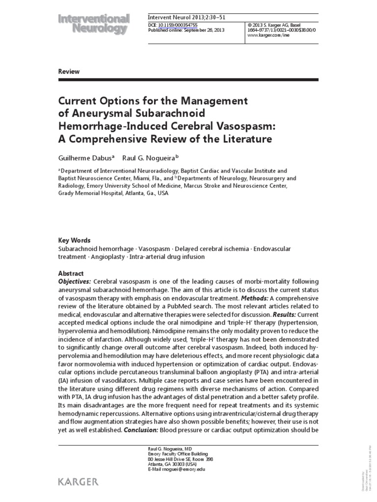 Current Options For The Management | PDF | Interventional Radiology ...