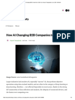 How AI Changing B2B Companies in 2021 - by Kalyani Tangadpally - Jan, 2021 - Medium