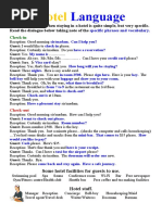 Hotel Check-In and Check-Out Guide | PDF